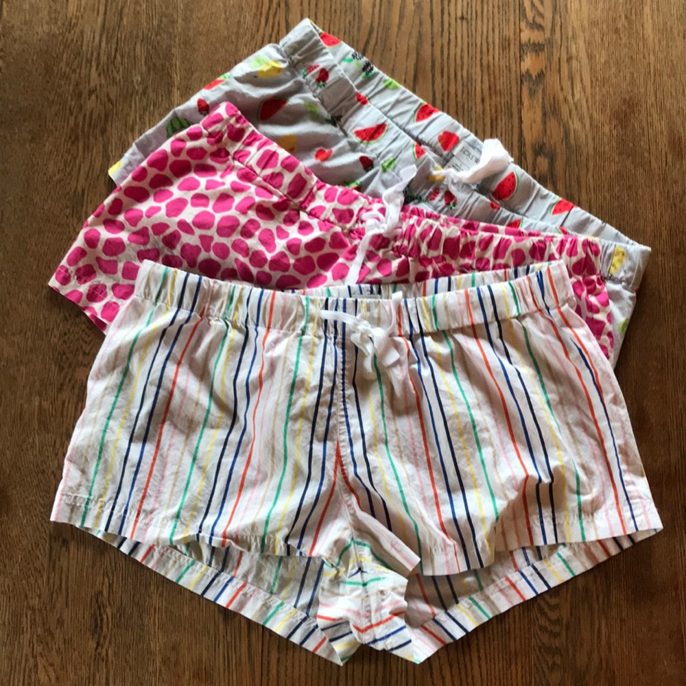 J. Crew Cotton Sleep Shorts- Set of 3